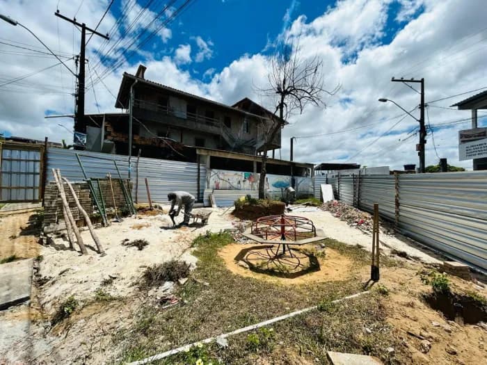 Obras na Praça da Paz começam no Parque São Paulo, Lauro de Freitas