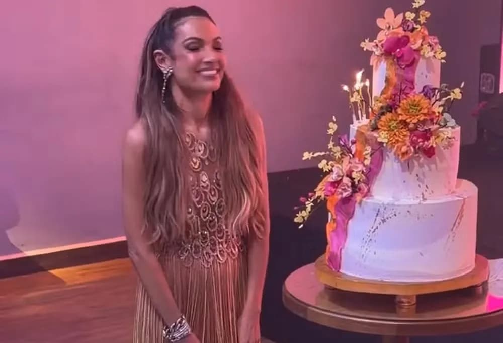 Festa de aniversário de Patrícia Poeta tem samba e convidados famosos em SP