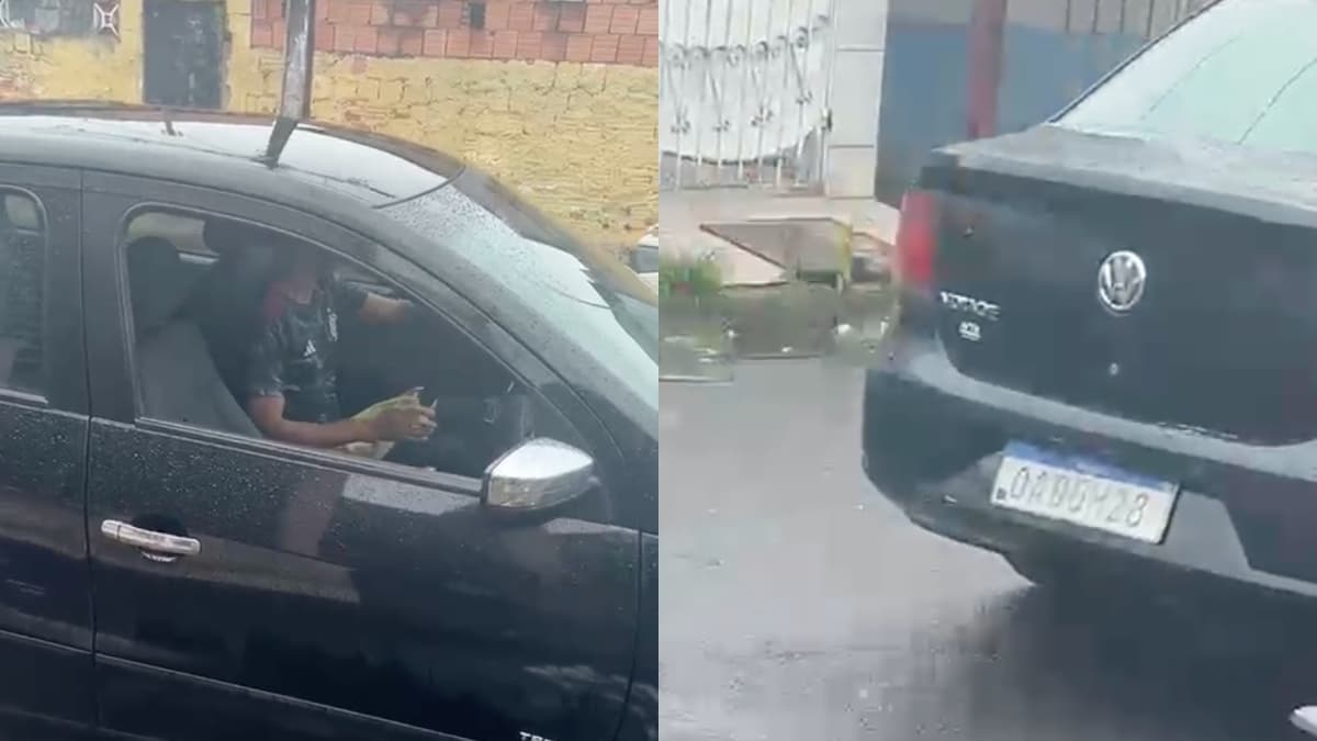Homem é flagrado se masturbando dentro de carro na Zona Leste de Manaus
