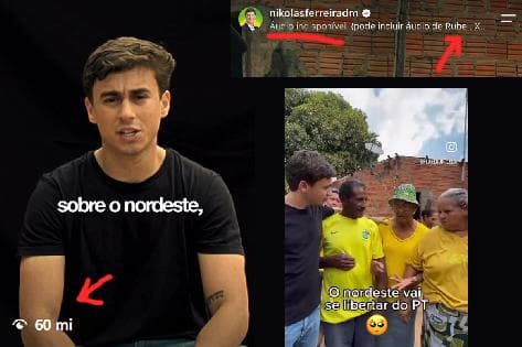 Vídeo de Nikolas sobre abandono do Nordeste viraliza e fica sem som nas redes