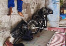 Motocicleta irregular desmontada: Suspeito preso em Camaçari