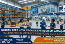 Gerdau anuncia vaga de emprego na Produção em Camaçari com benefícios!