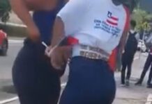 Adolescente tem camisa rasgada por grupo na entrada da escola