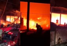 Incêndio devastador atinge galpão de reciclagem em Camaçari