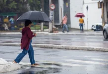 Alerta de chuva forte em Camaçari até sexta-feira (24)