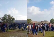 Protesto de Funcionários na Fábrica da BYD em Camaçari