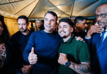 Kauan Dominguez na Convenção Nacional do PL com Flávio Bolsonaro
