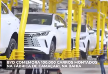 BYD atinge 100 mil carros: Confira a conquista em Camaçari!