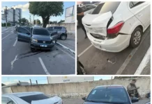 Dois homens capturados após perseguição e colisões em Camaçari